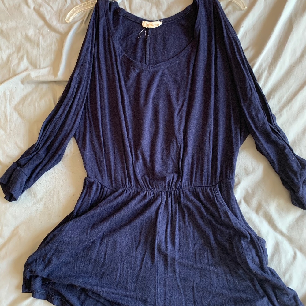 Navy Romper